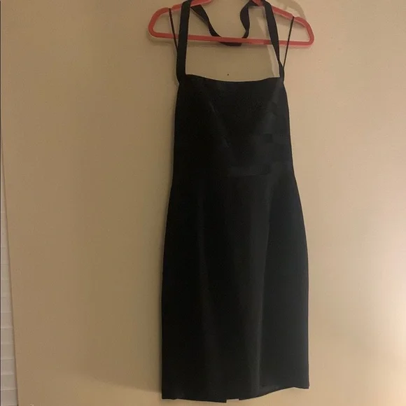 Andrea Polizzi For Rex Lester Dresses | Andrea Polizzi For Rex Lester Size 8 Black Halter Neck Sheath Dress | Color: Black | Size: 8 | Malgero's